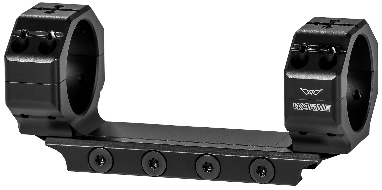 Warne 7844M Precision Mount Scope Mount/Ring Combo Black Anodized 35mm 0 MOA