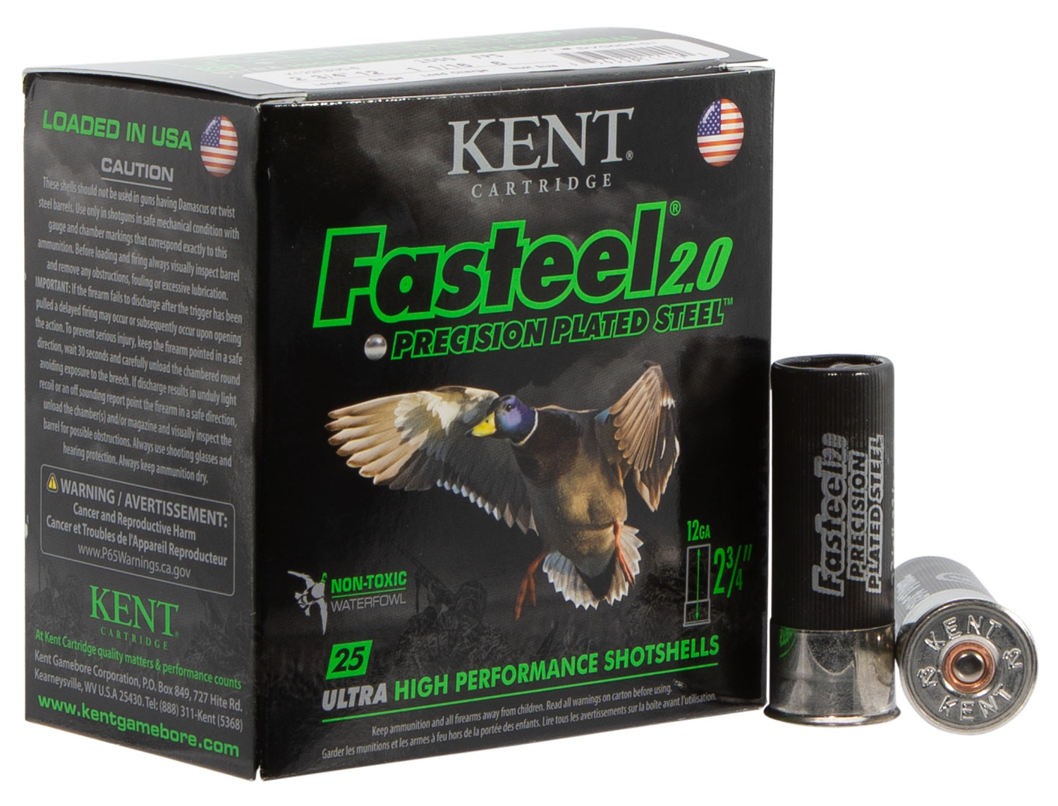 Kent Cartridge K122FS306 Fasteel 2.0  12 Gauge 2.75″ 1 1/16 oz 6 Shot 25 Per Box/ 10 Case