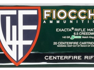 Fiocchi 65CMMKC Hyperformance Compete 6.5Creedmoor 142gr Sierra MatchKing BTHP 20 Per Box/10 Case