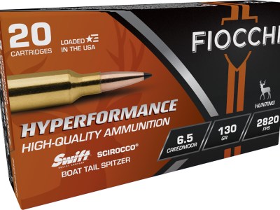 Fiocchi 65CMSCA Hyperformance  6.5Creedmoor 130gr Swift Scirocco II Boat Tail Spitzer 20 Per Box/10 Case