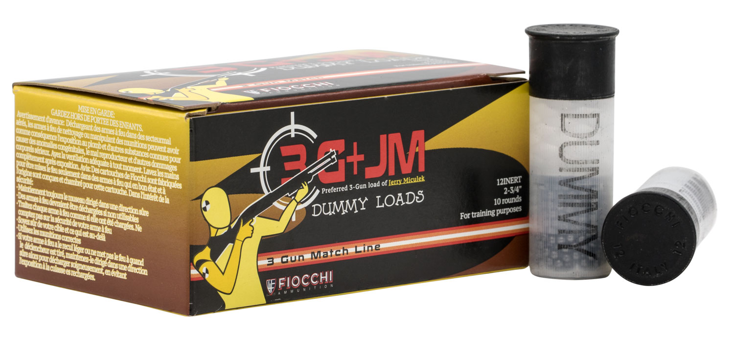 Fiocchi 12INERT Inert Dummy Rounds 12Gauge 10 Per Box/25 Case