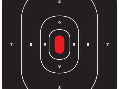 Pro-Shot SILHIN5PK SplatterShot  Self-Adhesive Paper Black/Red 12″x17″ Silhouette 5 Pack