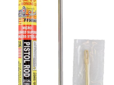 Pro-Shot 1PS82226 Micro-Polished Cleaning Rod .22 Cal & Up Pistol 8″ Stainless Steel w/Swivel Handle