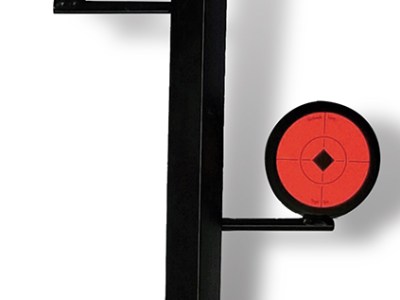 Birchwood Casey 47424 World of Targets Dueling Tree Rimfire Pistol/Rifle Black/Orange Steel Circle Standing
