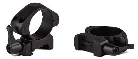 Konus 7407 Steel Rings  Matte Black 1″ Quick Release Medium 0 MOA