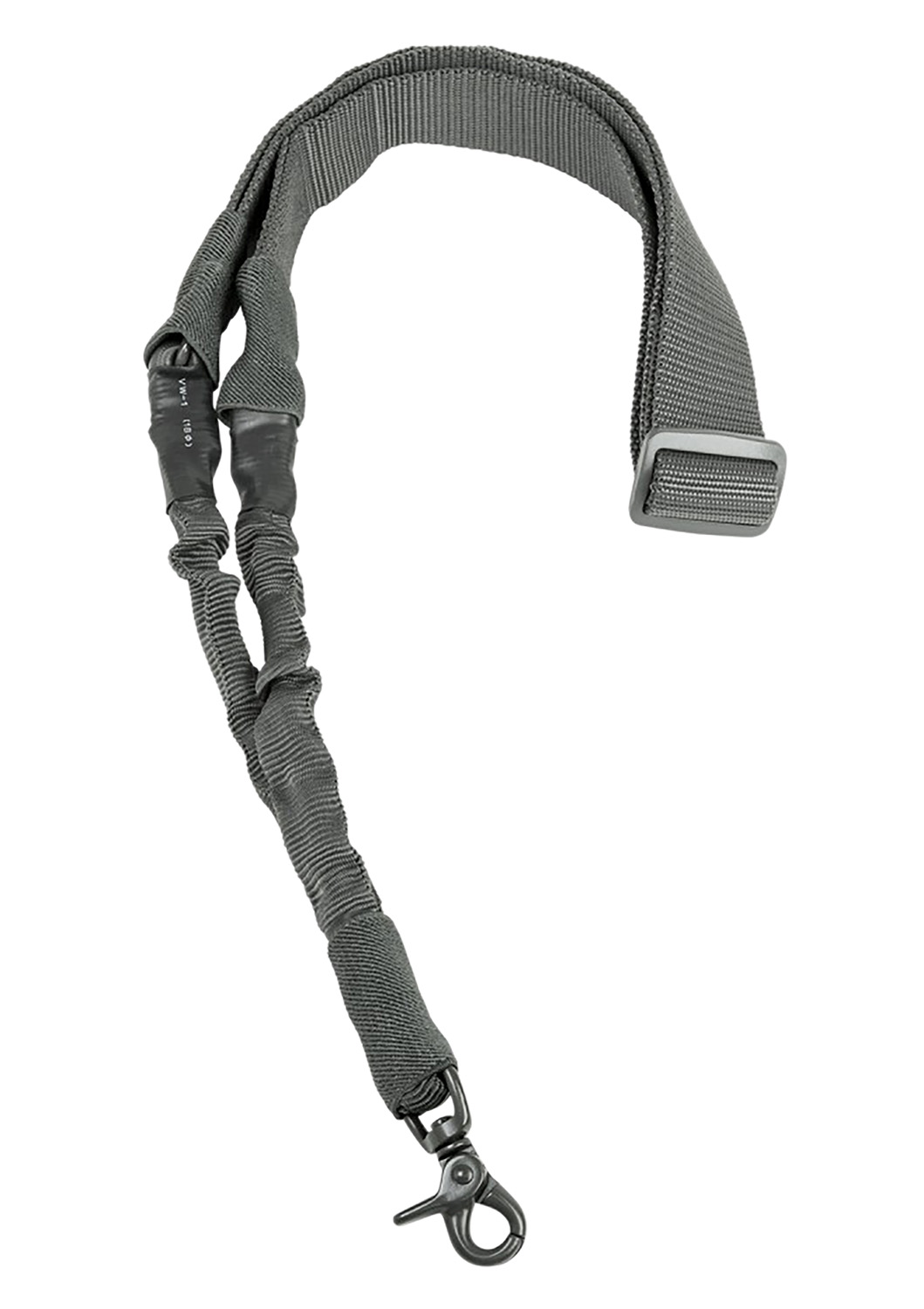 NcStar AARS1PU Single Point Sling  Urban Gray Nylon 44″-60″ OAL Adjustable Bungee Rifle
