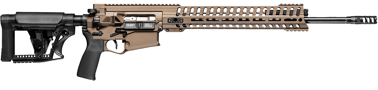 Patriot Ordnance Factory 01565 Revolution Gen4 6.5 Creedmoor 20″ 20+1 Burnt Bronze Adjustable Magpul PRS Stock 14.5″ M-LOK