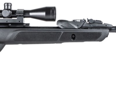 Gamo 611006335554 Swarm Fusion 10X Gen 3 Gas Piston 22 10rd Shot Black Black Fluted Steel Barrel Black Receiver Black All Weather Lightweight Thumbhole Stock Scope 3-9x40mm