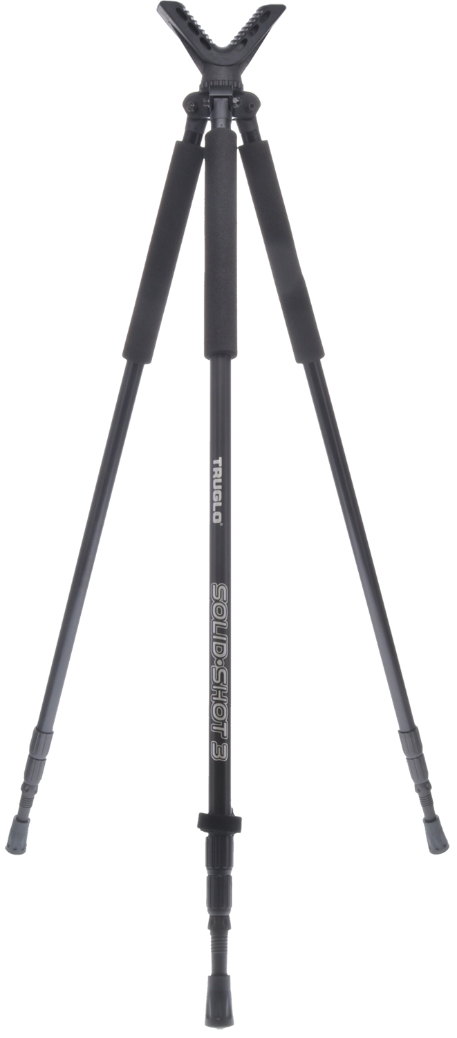 TruGlo TG8925XB Solid-Shot  22-68″ Tripod Black Aluminum
