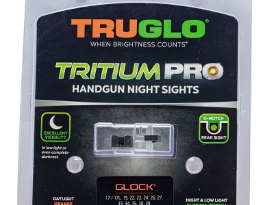 TruGlo TG231G2C Tritium Pro  Black | Green Tritium Orange Outline Front Sight Green Tritium Rear Sight