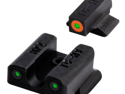 TruGlo TG231MP2C Tritium Pro  Black | Green Tritium White Outline Front Sight Green Tritium Rear Sight