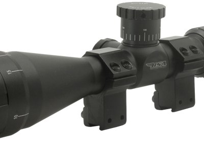 BSA 22412X40AO Sweet 22 Black Matte 4-12x 40mm AO 1″ Tube 30/30 Duplex Reticle