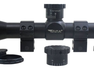 BSA 654518X40AOWRTB Sweet 6.5 Black Matte 4.5-18x 40mm AO 1″ Tube 30/30 Duplex Reticle
