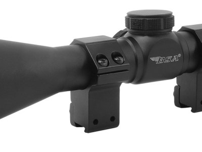 BSA AIR39X40AO Outlook  Matte Black 3-9x40mm AO 1″ Tube Mil-Dot Reticle