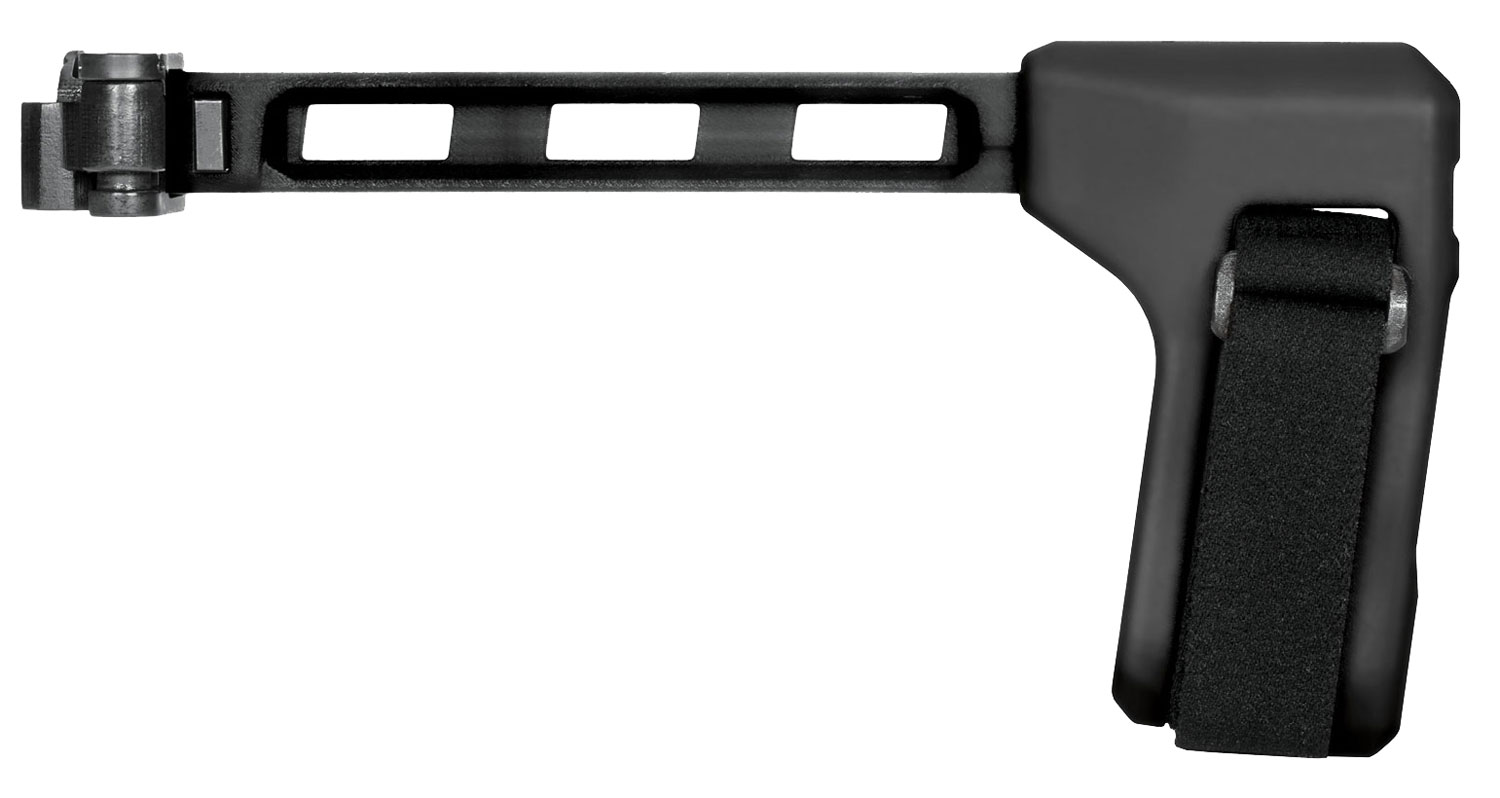 SB Tactical FS1913-01-SB FS1913-01-SB  Side Folding Black Synthetic with 9.60″ OAL & Nylon Strap for AR-Platform with 1913 Picatinny Rail (Tube Not Included)