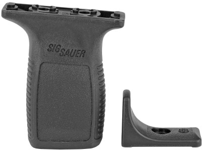 Sig Sauer KITTRDGRIPVEERTICALBLK Tread Vertical Grip with Barricade Stop Black Polymer