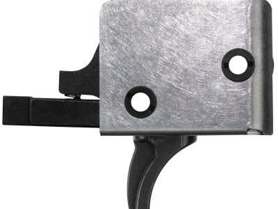 CMC Triggers 95501 Drop-In PCC Single-Stage Curved Trigger w/ 3-3.50 lbs Draw Weight & Black/Silver Finish