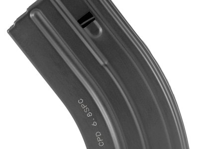 DuraMag 2068041207CPD SS  20rd 22 Nosler/6.8 SPC for AR-15 Black w/ Gray Follower Detachable