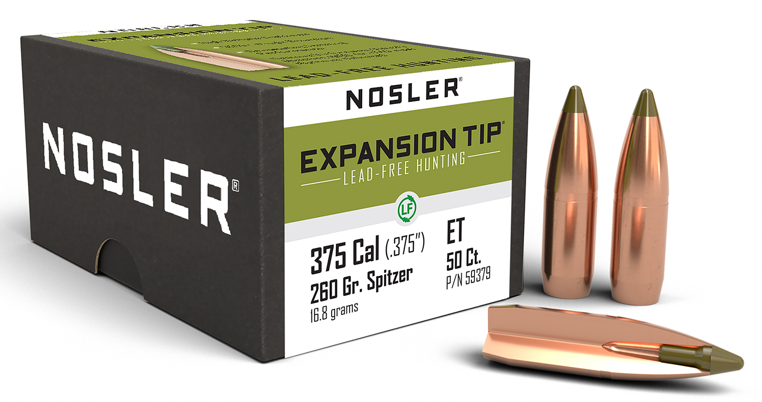 Nosler 59379 E-Tip  375Cal 260gr Spitzer Boat Tail 50/Box