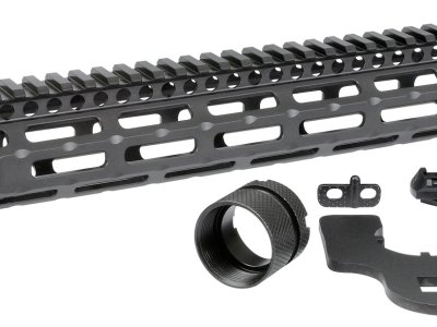 MIDWEST INDUSTRIES INC MICRM14 M-Series AR-15 6061 Aluminum Black Hard Coat Anodized 14″