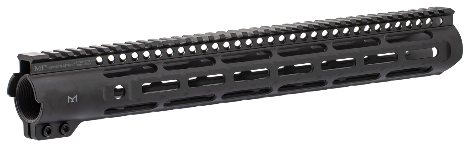 MIDWEST INDUSTRIES INC MISLH15 Slimline AR-15 6061 Aluminum Black Hard Coat Anodized 15″