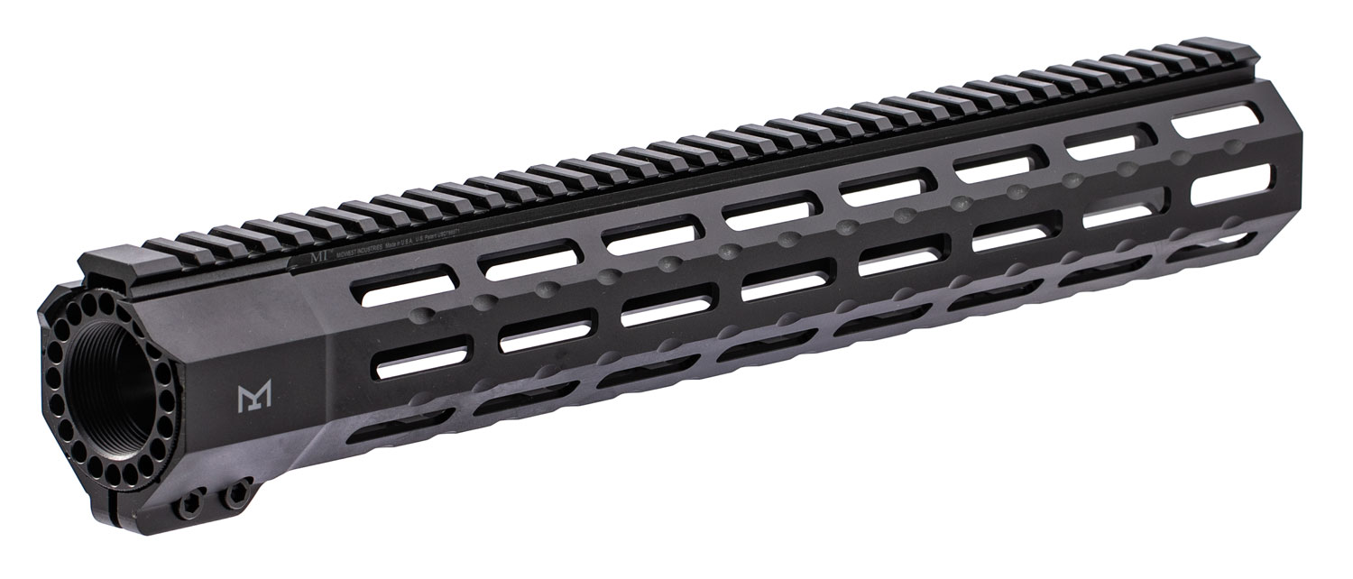 MIDWEST INDUSTRIES INC MISP15M SP-Series AR-15 6061 Aluminum Black Hard Coat Anodized 15″