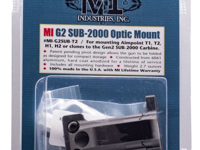 Midwest Industries MIG2SUBT2 Gen2 Sub 2000 Mini Optic Mount  Matte Black