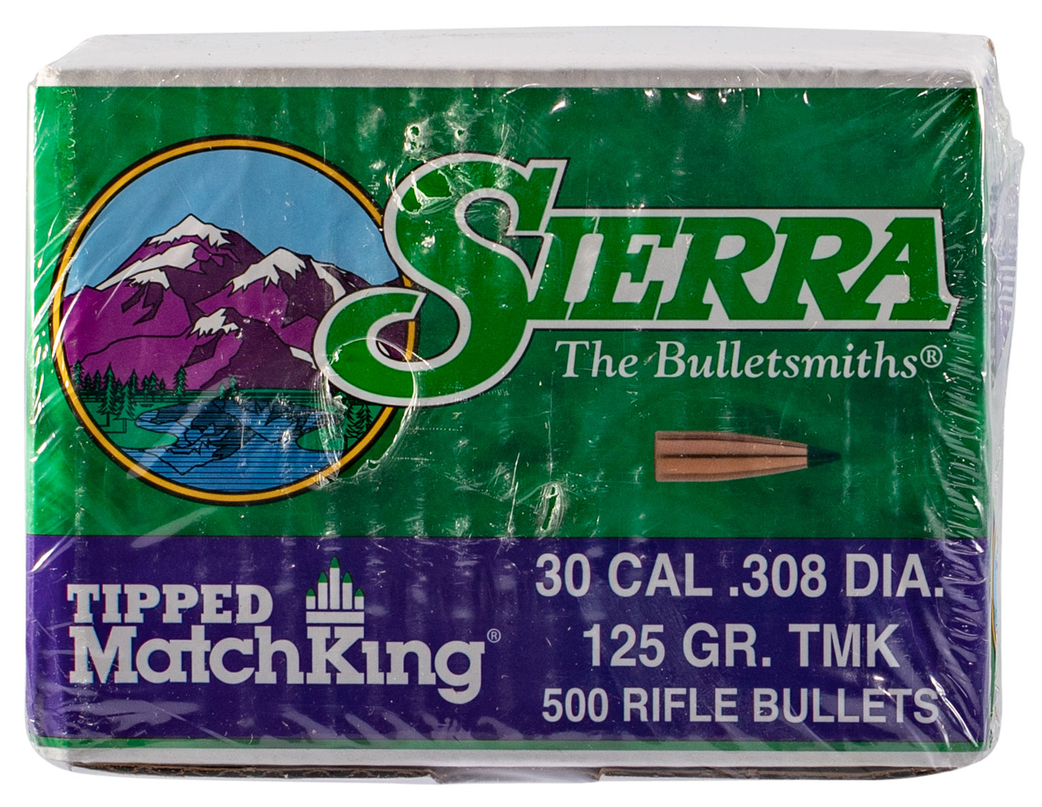 Sierra 7725C Tipped MatchKing  30Cal 125gr Tipped MatchKing 500/Box