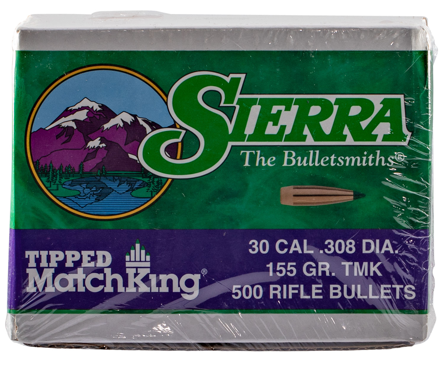 Sierra 7755C Tipped MatchKing  30Cal 155gr Tipped MatchKing 500/Box