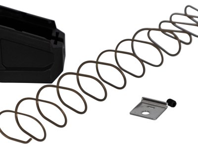 Strike Industries EMPG9&40 Enhanced Magazine Plate  +5/6, 9mm Luger/40 S&W Compatible w Glock, Black Polymer