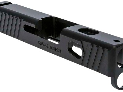 Rival Arms RA10G305A Precision Slide A1 Compatible w/Glock 43 Gen3, 9mm Luger Black QPQ Stainless Steel, RMR Cut Sights