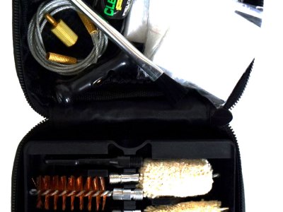 Clenzoil 2465 Field & Range Cleaning Kit Multi-Gauge Shotgun/12 Pieces Black