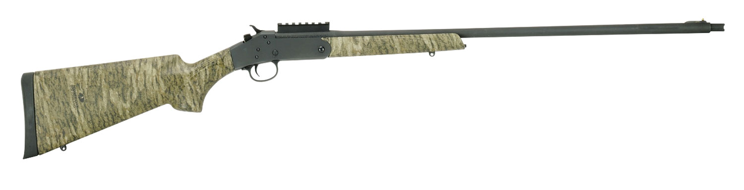 Stevens 19618 301 Turkey Full Size 20 Gauge Break Open 3″ 1rd 26″ Matte Black Steel Barrel, Picatinny Rail Carbon Steel Receiver, Sporter Mossy Oak Bottomland Synthetic Stock, Ambidextrous
