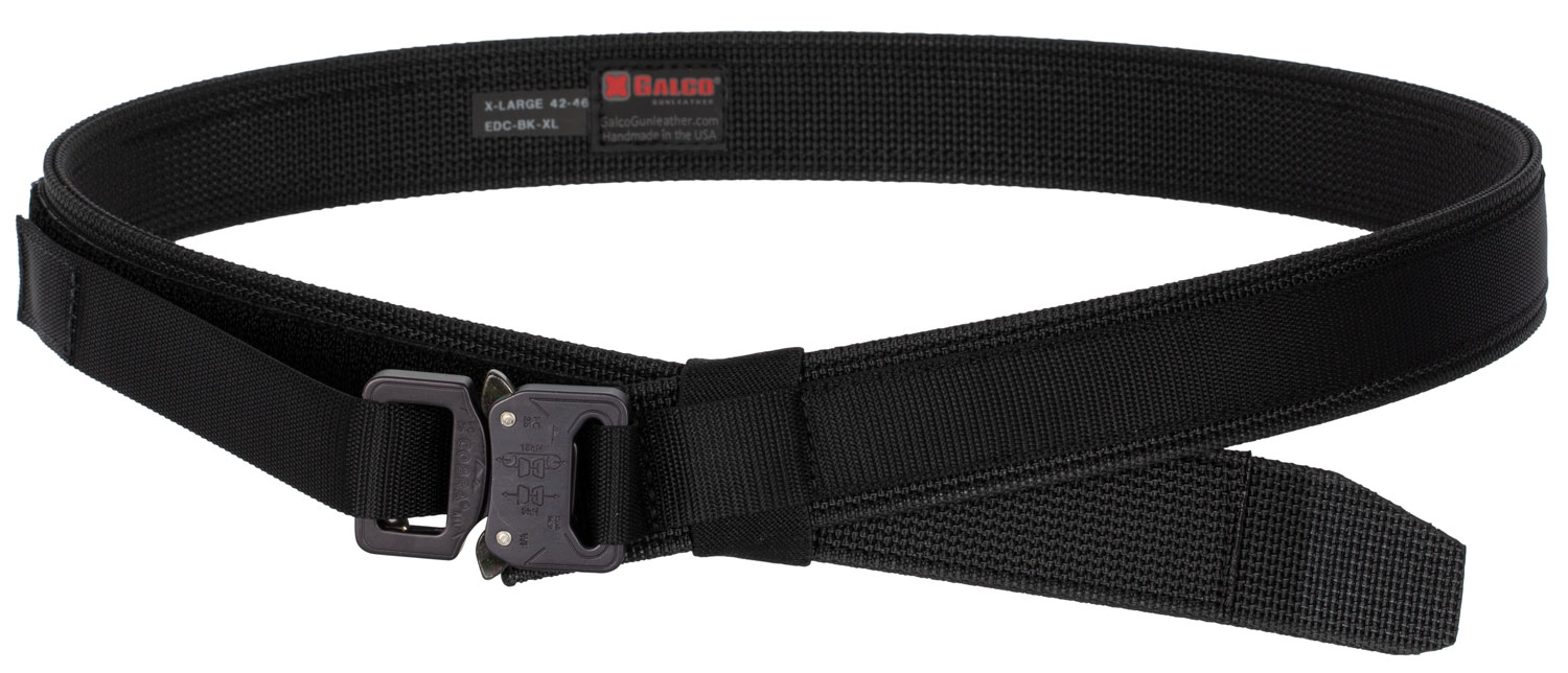 Galco EDCBKXL Everyday Carry  Black Nylon 42″-46″ 1.50″ Wide Buckle Closure