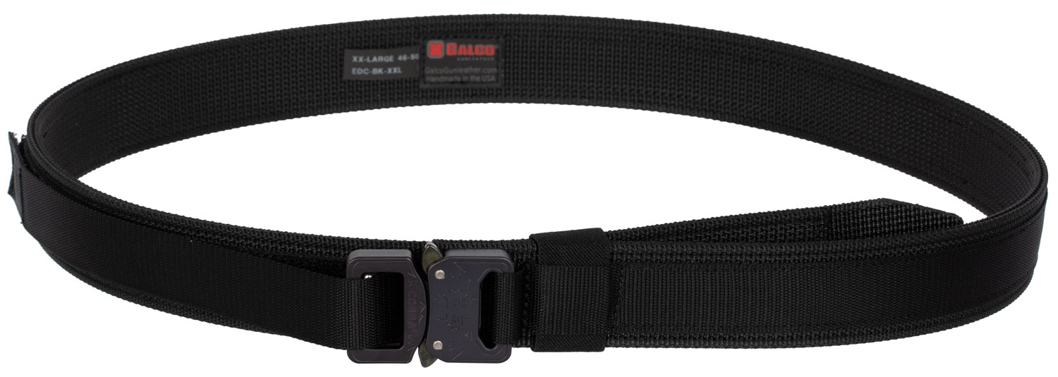 Galco EDCBKXXL Everyday Carry  Black Nylon 46″-50″ 1.50″ Wide Buckle Closure