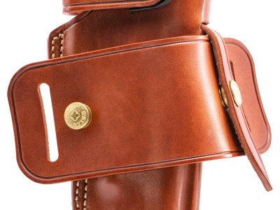 Galco IRO212 Ironhide  OWB Tan Leather Belt Slide Fits 1911 Ambidextrous