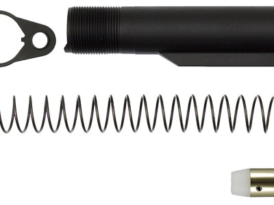 CMC Triggers 81626 Carbine Buffer Tube Kit Mil-Spec 6 Position AR-15 Black Anodized 7075-T6 Aluminum