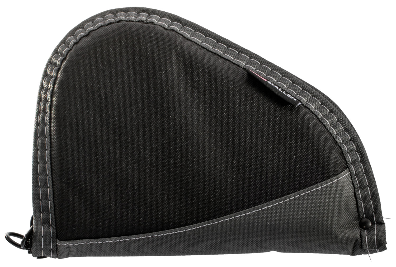 Allen 4448 Deluxe  Handgun Case Black w/Gray Trim, Foam Padding, Non-Absorbent Lining & Lockable Zipper 8″ L