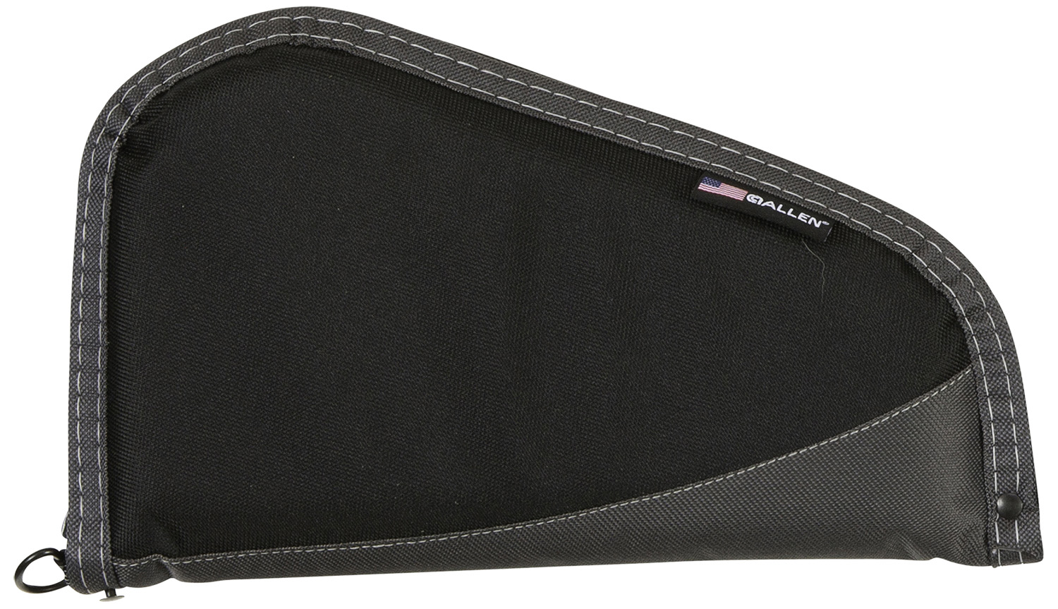 Allen 44411 Deluxe  Handgun Case Black w/Gray Trim, Foam Padding, Non-Absorbent Lining & Lockable Zipper 11″ L
