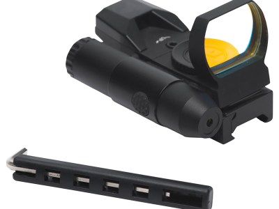 Firefield FF26023 Impact Duo Reflex Sight Matte Black 1 x 31 mm x 22 mm 3 MOA/5 MOA Red Dot Multi Reticle Red Laser