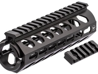 Firefield FF34053 Edge Handguard 6.62″ 2- Piece Keymod, Carbine Style Made of 6061-T6 Aluminum with Black Matte Finish for AR-15