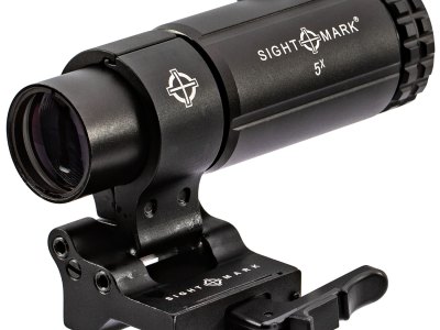 Sightmark SM19064 T-5 Magnifier 5X  with Flip to Side Mount Matte Black 5 x 23 mm