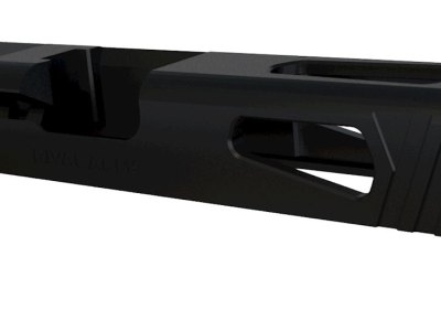 Rival Arms RA10G106A Precision Slide A1 with Docter Cut Black QPQ Case Hardened 17-4 Stainless Steel for Glock 17 Gen4