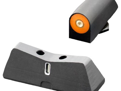 XS Sights GL0011S5N DXT2 Big Dot Night Sights fits Glock  Black | Green Tritium Orange Outline Front Sight Green Tritium White Outline Bar Rear Sight