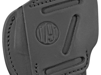 1791 Gunleather 3WH2SBLA 3-Way  IWB/OWB Size 02 Stealth Black Leather Belt Loop Compatible w/ Ruger LCP Compatible w/ Glock 42 Compatible w/ S&W Bodyguard Ambidextrous Hand
