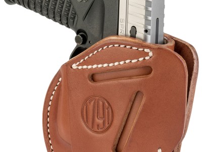 1791 Gunleather 3WH4CBRA 3-Way  IWB/OWB Size 04 Classic Brown Leather Belt Loop Fits Walther PPS Fits Taurus G2C Fits Springfield XD/XDS Ambidextrous Hand