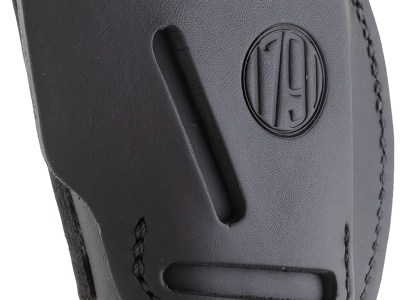 1791 Gunleather 4WH1SBLR 4-Way  IWB/OWB 01 Stealth Black Leather Belt Clip Fits 3-4″ Barrel 1911