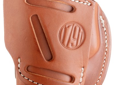 1791 Gunleather 4WH2CBRR 4-Way  IWB/OWB Size 02 Classic Brown Leather Belt Clip Compatible w/Ruger LCP/S&W Bodyguard/Glock 42/43/43X  Right Hand