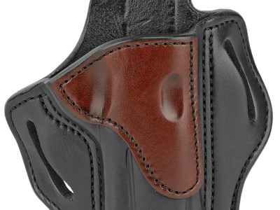 1791 Gunleather BH1BLBR BH1  OWB 01 Brown on Black Leather Belt Slide Fits 4-5″ 1911