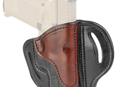 1791 Gunleather BH21BLBR BH2.1  OWB Size 2.1 Black/Brown Leather Belt Slide Compatible w/Glock 17/S&W M&P Shield/Springfield XD Right Hand